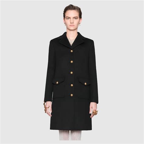 cappotto gucci nero|Cappotti Gucci .